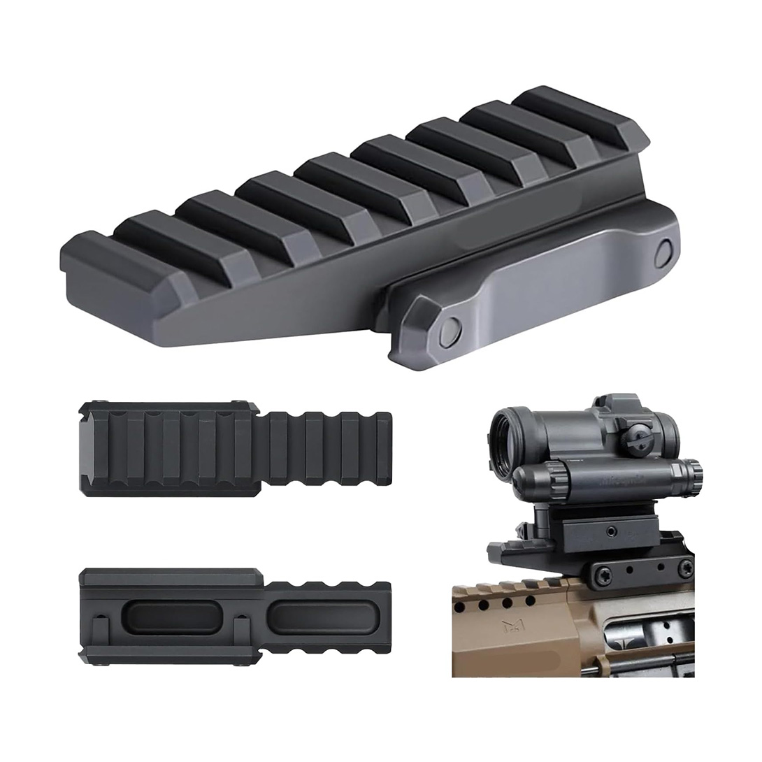 Red Dot Riser for 1/3″ Mounted Optics 7075-T6 Aluminum and Type III, Hardcoat Anodized, 2.26″ Optical Centerline Height, Standard Rail Grab