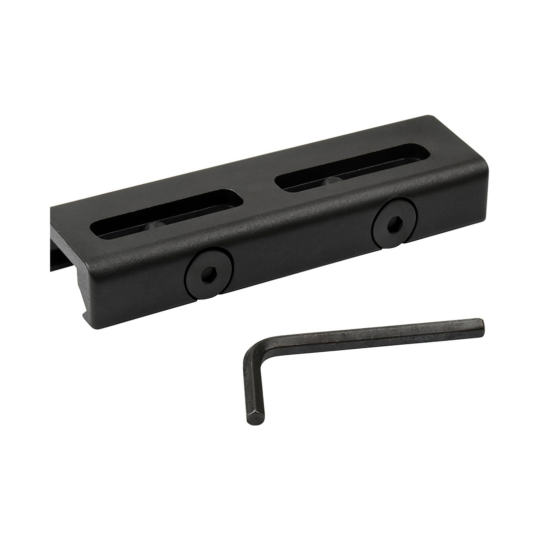 Picatinny to Adapter Convert Mount Compatible with M-LOK Accessories Anodized Aluminum Black