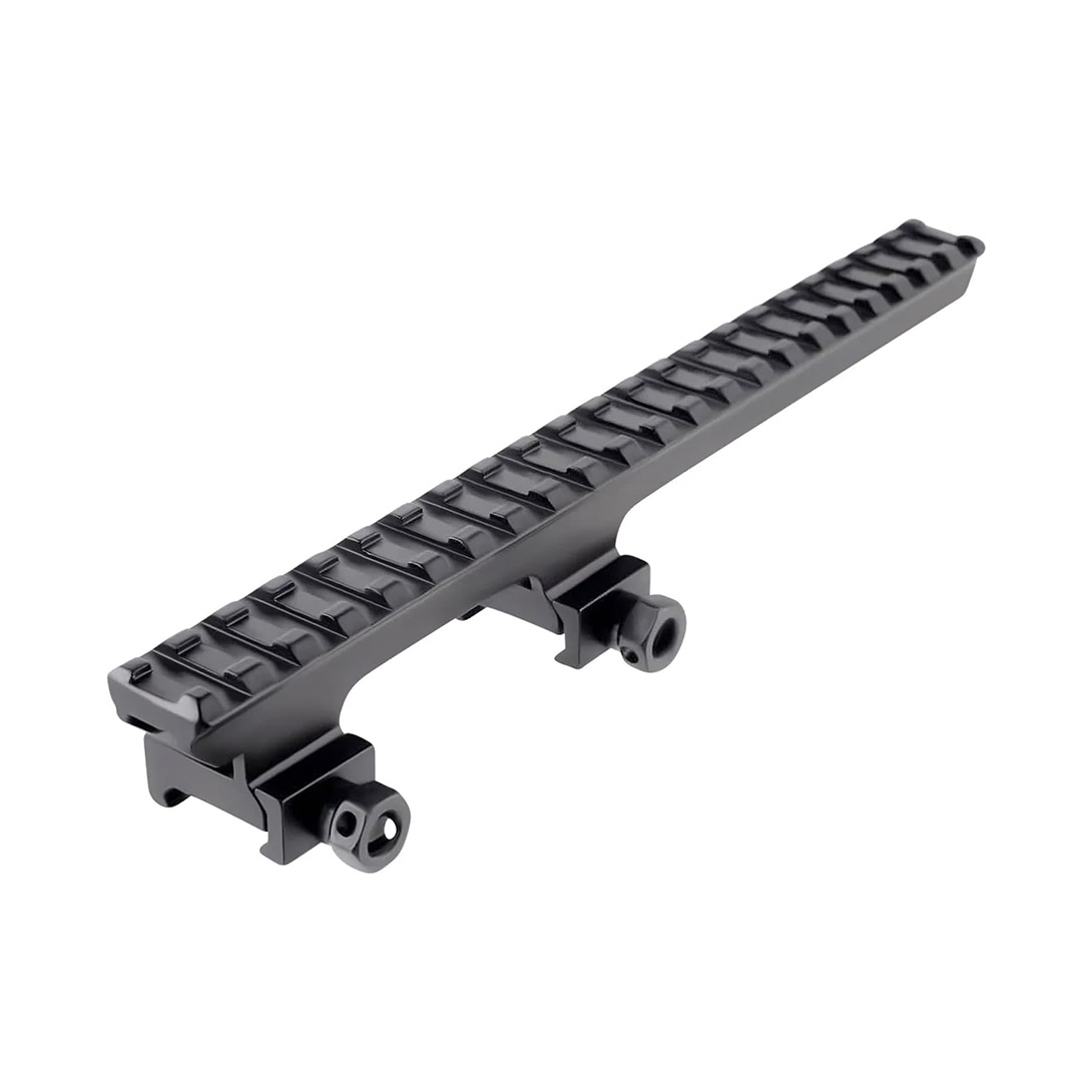 22 Slots 8.75″ / 225mm Length Extended Long Picatinny Rail Cantilever Mount 1″ Riser for Optics Flashlight Laser Aluminum Matt Black