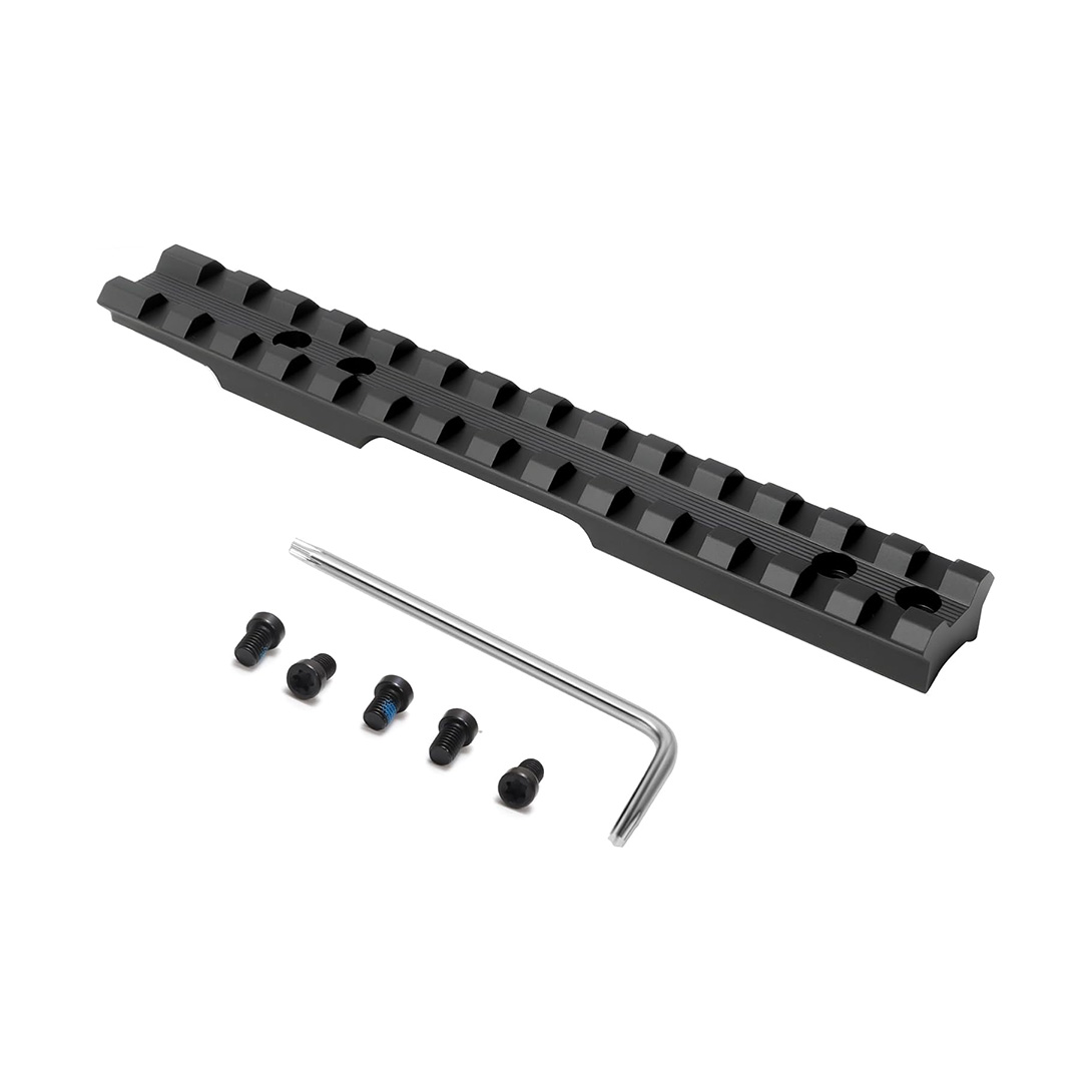 Picatinny Rail Mount for Savage 93/93R17/Mark II Rifles | 16-Slot Optics Rail with Pre-Coated Screws