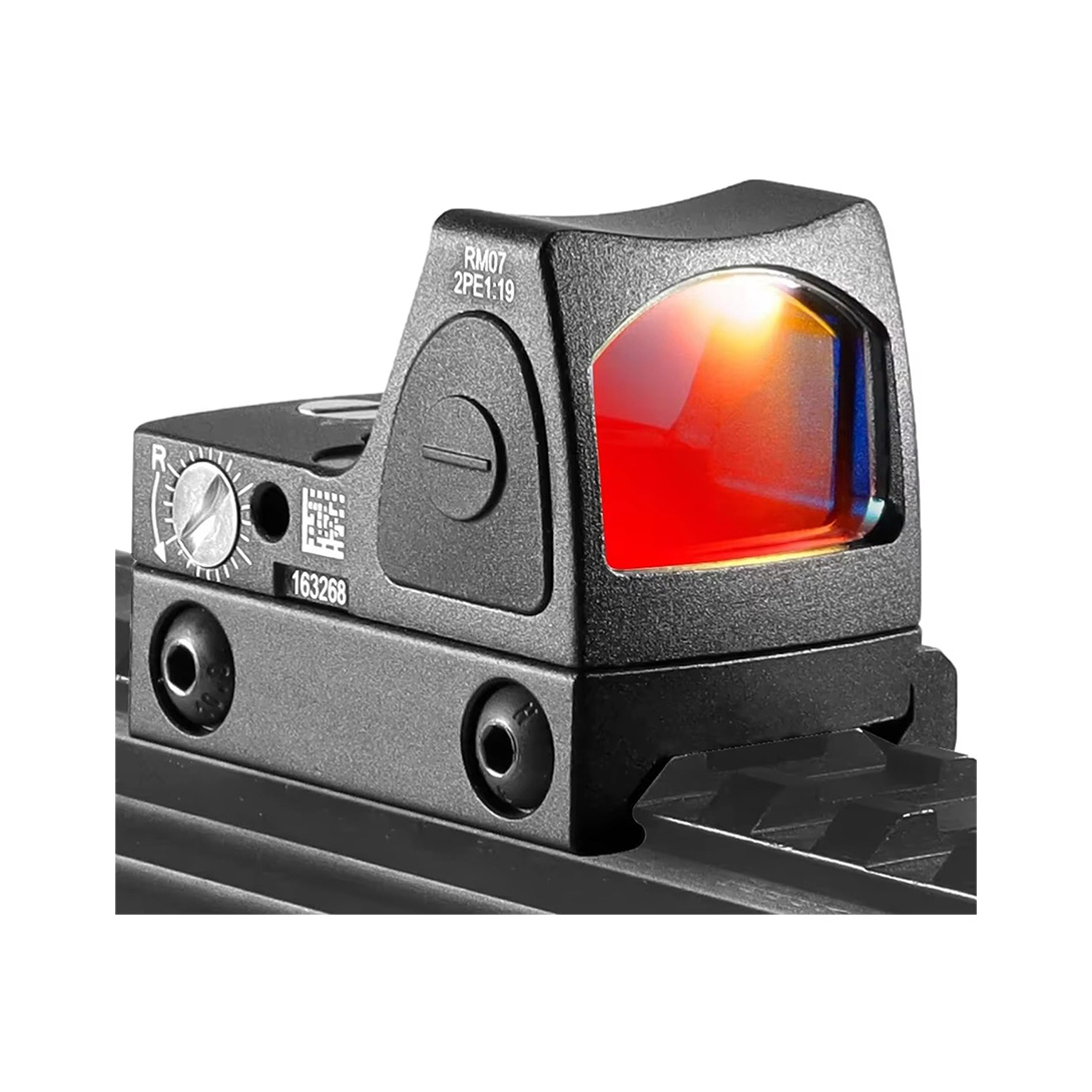 Red Dot Sight, Tactical 20mm Red Dot Sight 3 MOA Pistol Scope Adjustable Brightness with Glock Mount, Reflex Sight Pistol Scope Red Dot Scope Shockproof