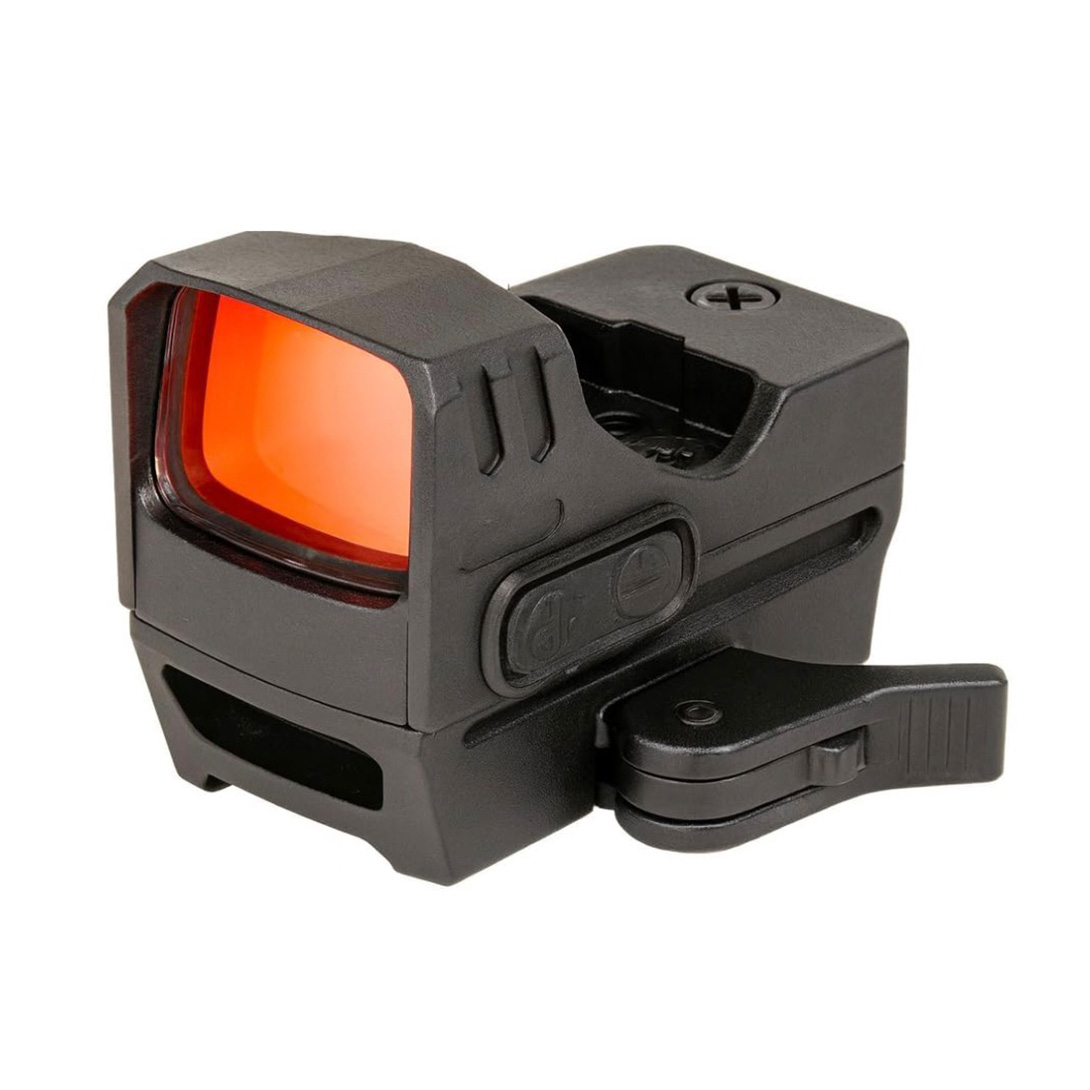 Multi-Reticle 2 MOA & 65 MOA Circle Open Reflex Sight, QD Auto Lock, Integral High See Thru Picatinny Mount Convenient Tray Battery Compartment Shake Awake