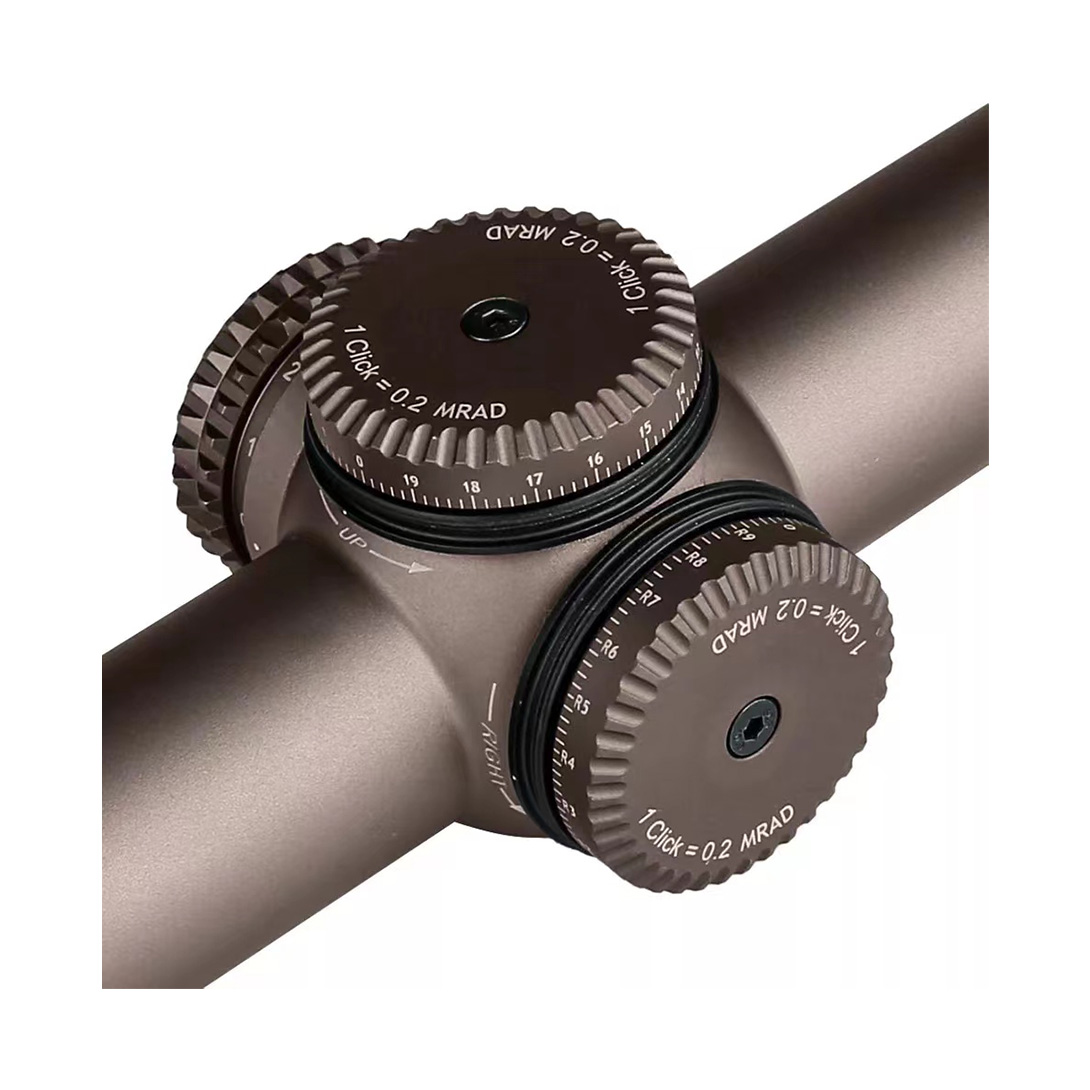 EagleFeather LPVO Rifle Scope with 30mm Cantilever Mount, 5 Levels Red & Green Illumination Reticle, Second Focal Plane Scopes with Zero Reset