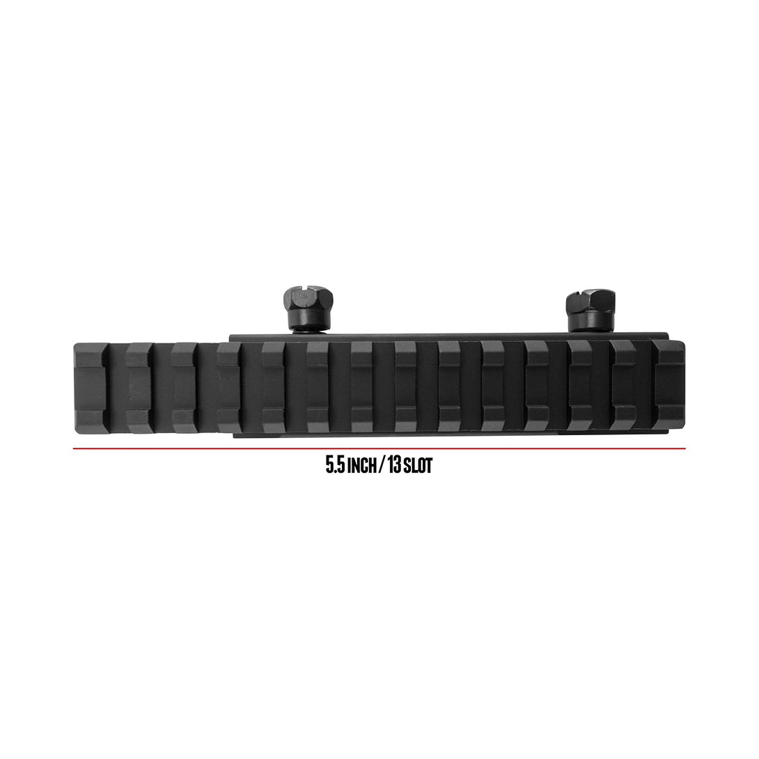 Lockdown Series Lightweight Riser Mount | High Profile | 5.5 inch L / 13 Slot