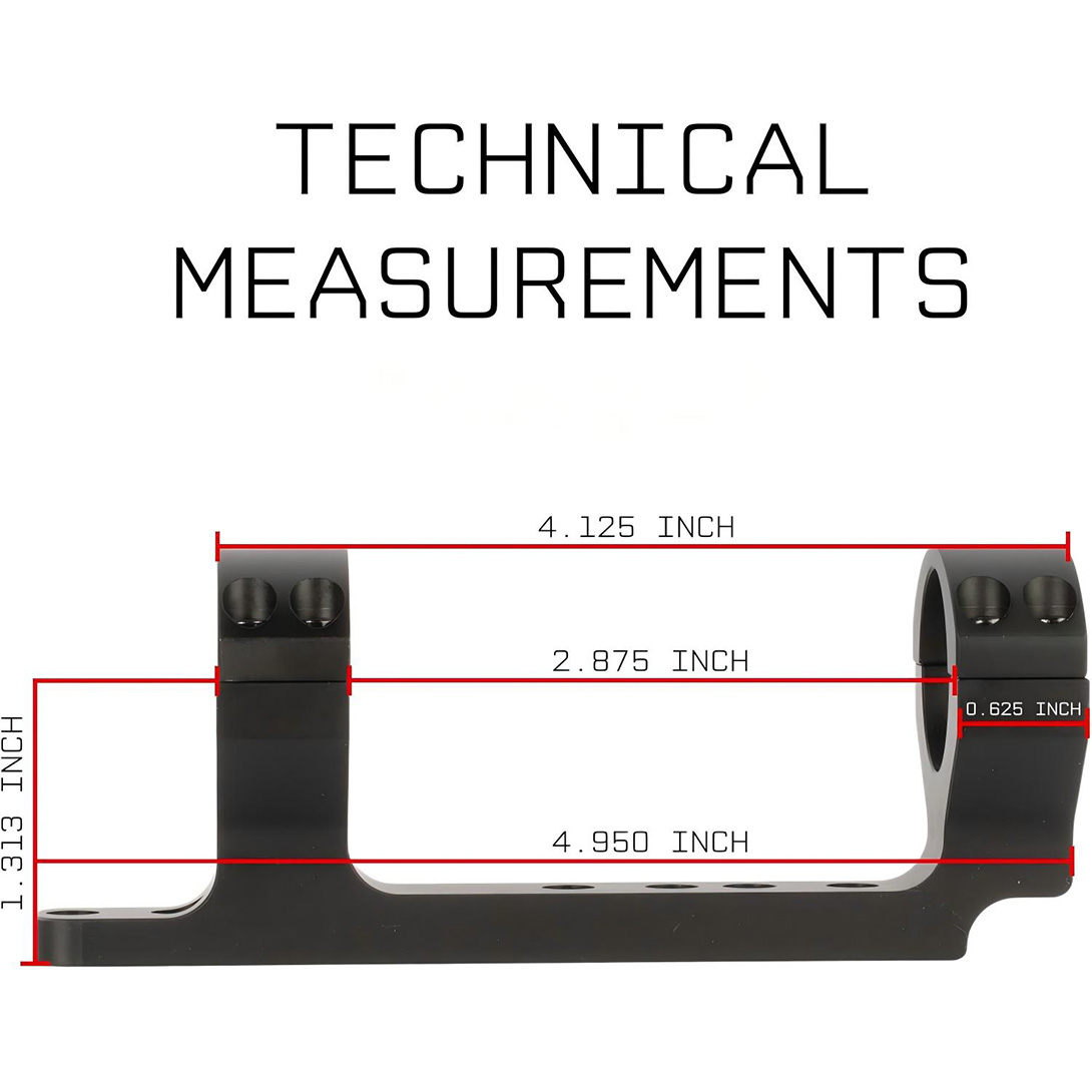 Dual Ring Scope Mount | Compatible with Marlin 336/1894/1895 Lever Action | 1 Inch Diameter
