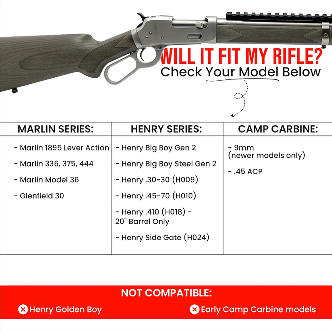 Tactical Scope Mount Rail 47100 for Marlin 1895 336 444-Black