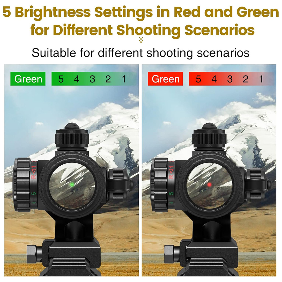 Red Green Dot Scope Reflex Sight for 20mm Cantilever Mount