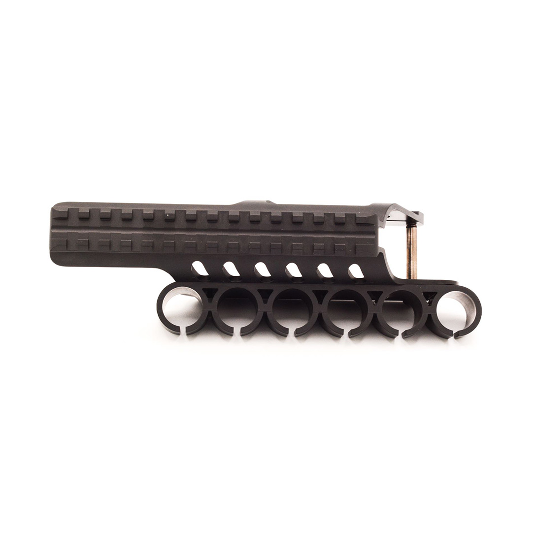 Side Saddle Shotgun Shell Holder V2 | 12 Gauge Compatible with Remington 870/TAC-14/1100 Series Shotguns