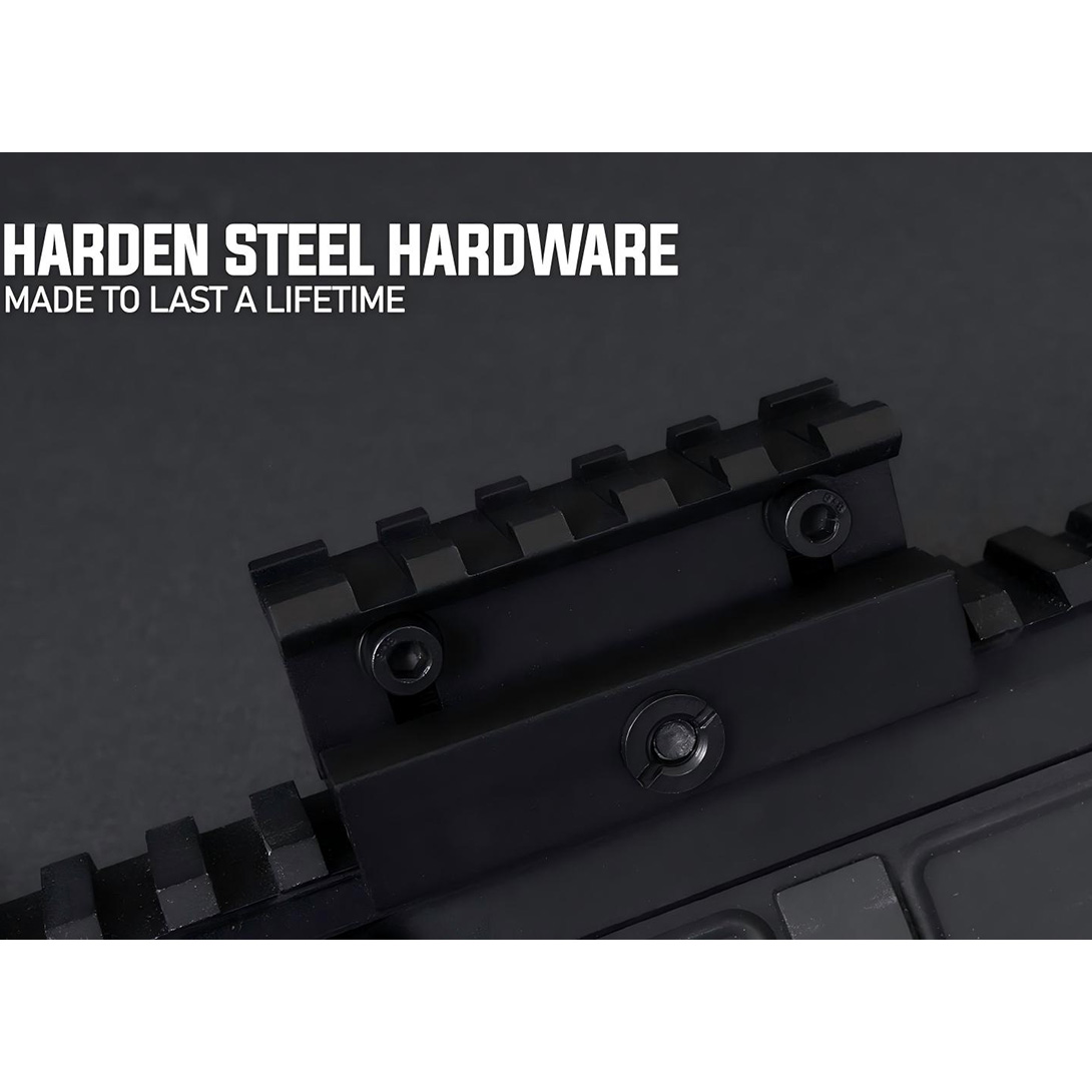 Lockdown Series Adjustable Height Picatinny Riser Mount with Quick Release | 2.5 inch